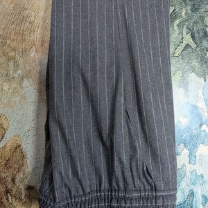 Sezane Grey Striped Bruce Trousers
